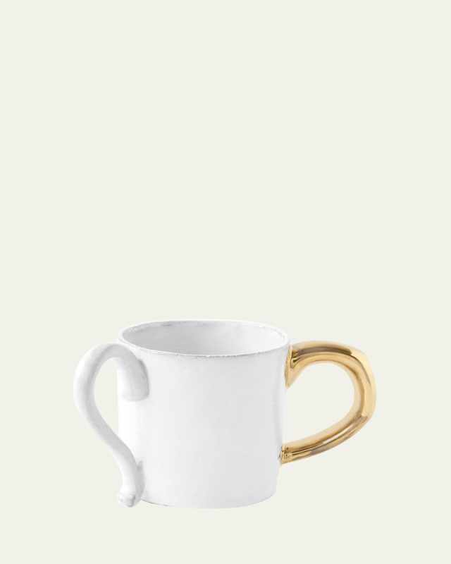 Sacai Coffee Cup with Golden Handle, 4 oz.